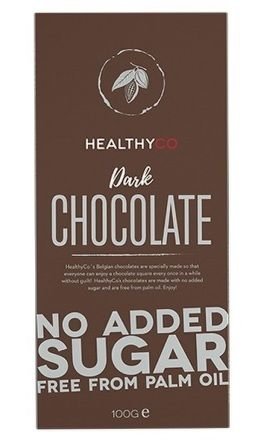 HEALTHYCO Čokoláda bez cukru hořká 100 g