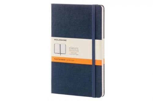 Moleskine: Zápisník tvrdý linkovaný modrý L - neuveden