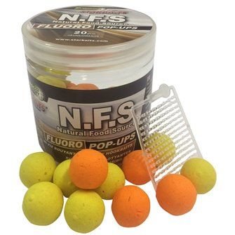 STARBAITS Plovoucí boilies Fluo STARBAITS N.F.S 80g N.F.S - Boilie FLUO plovoucí 80g/14mm