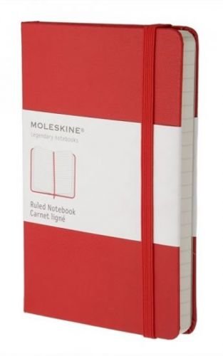 Moleskine: Zápisník tvrdý linkovaný červený S - neuveden