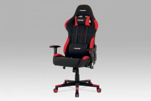 Kancelářská sportovní židle černá červená, KA-F02 RED Autronic