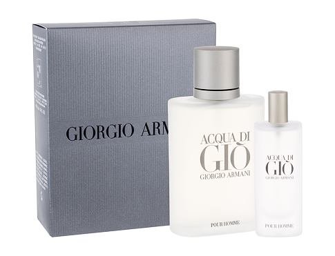 Giorgio Armani Acqua di Gio Pour Homme EDT dárková sada pro muže - EDT 100 ml + EDT 15 ml