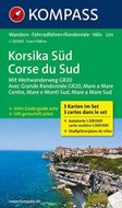 Kompass 2251 Korsika jih 1:50 000 turistická mapa