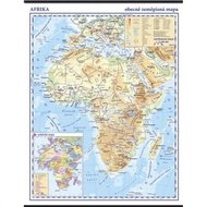 Afrika - školní nástěnná obecně zeměpisná mapa , 1:10 mil./96x136 cm - neuveden