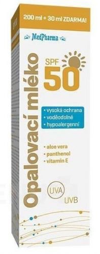 MedPharma Opalovací mléko SPF50 200ml+30ml ZDARMA