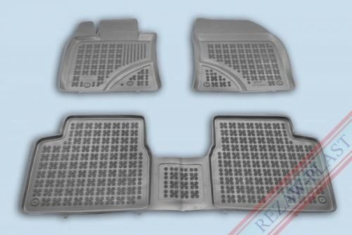 REZAW-PLAST Gumové koberce, černé, sada 3 ks (2x přední, 1x spojený zadní), Toyota Avensis od r. 2009
