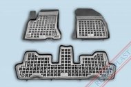 REZAW-PLAST Gumové koberce, černé, sada 3 ks (2x přední, 1x spojený zadní), Citroen C4 Picasso, C4 Grand Picasso 2006-2013