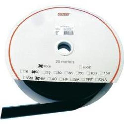 Samolepicí páska se suchým zipem Fastech LOOP HM PS-A69 16MM, 16 mm, černá, 25 m