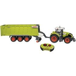 RC funkční model pro začátečníky traktor s vlečkou Claas Axion 870 + Claas Cargos 9600 1:16, vč. akumulátorů