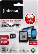 Intenso 16GB micro SDHC Premium UHS-I + adaptér