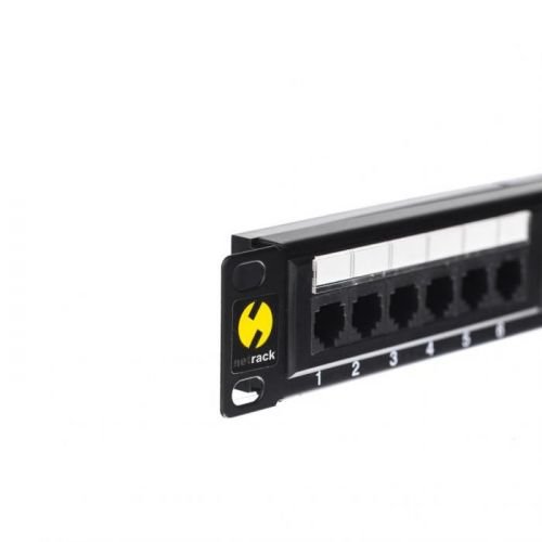 Netrack patch panel 19'' 24 porty cat. 5e UTP LSA s policí