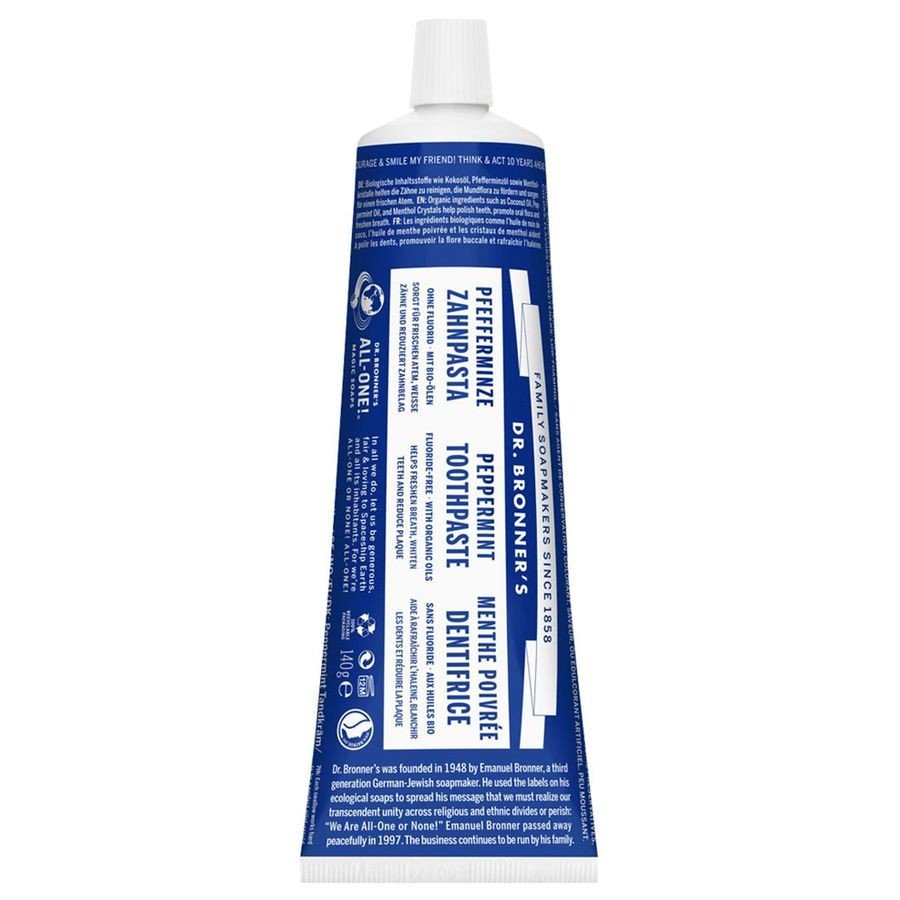 Dr. Bronner's Peppermint Toothpaste Zubní Pasta 140 g