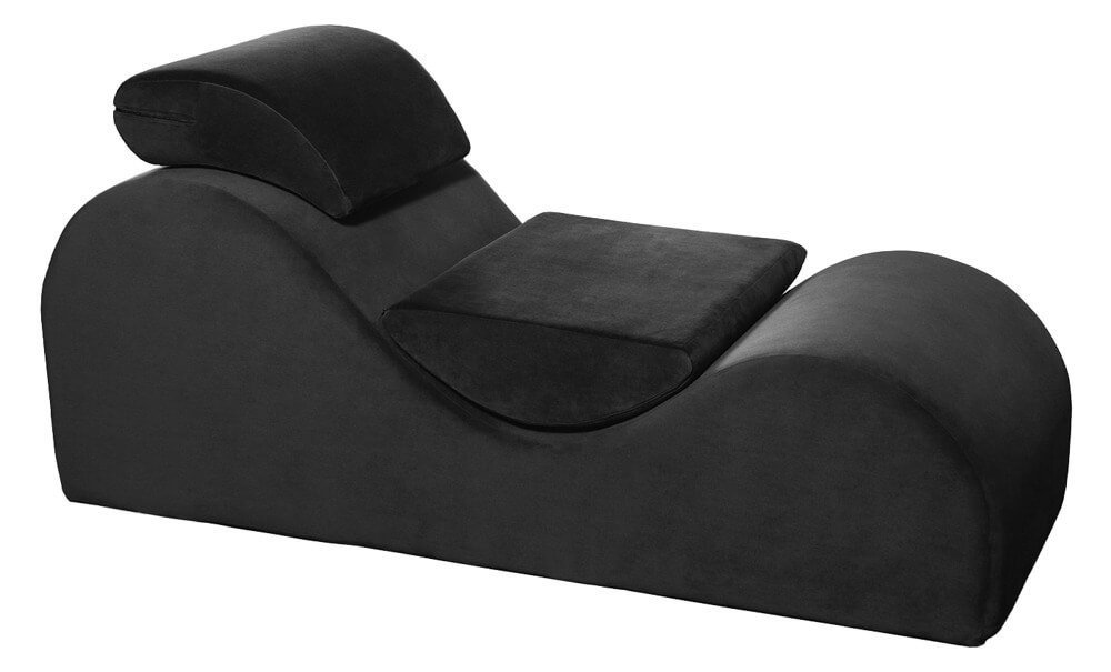 Liberator Esse Lounger - sex bed with pillow (black)