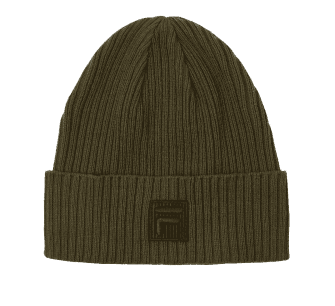 BONAB Fisherman Beanie with tonal F-box UNI