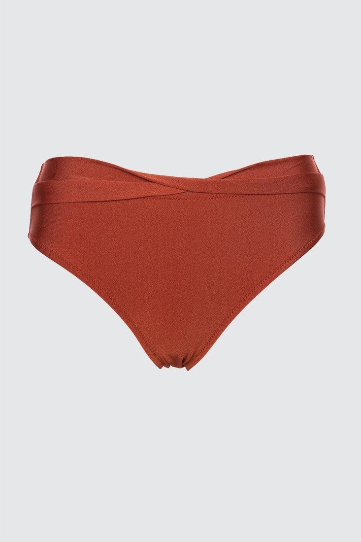 Trendyol Tile Bust Detail High Waist Bikini bottom