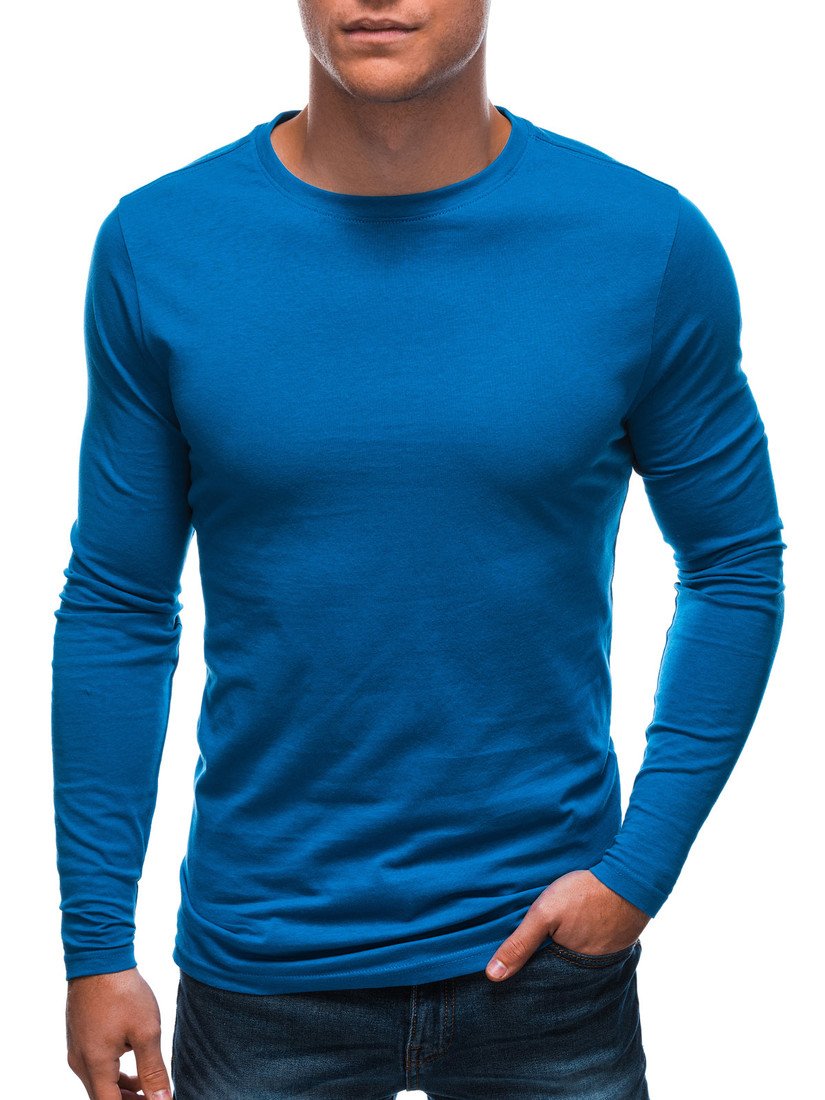 Edoti Men's plain longsleeve L148