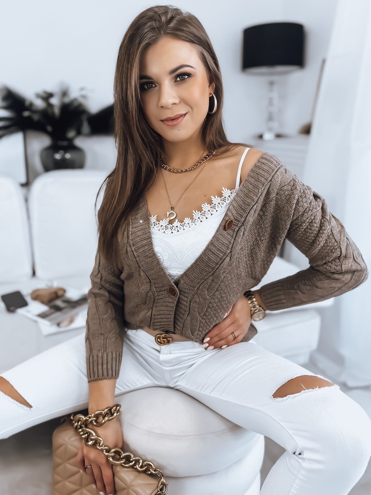 Women's cardigan DURKI beige Dstreet MY1644
