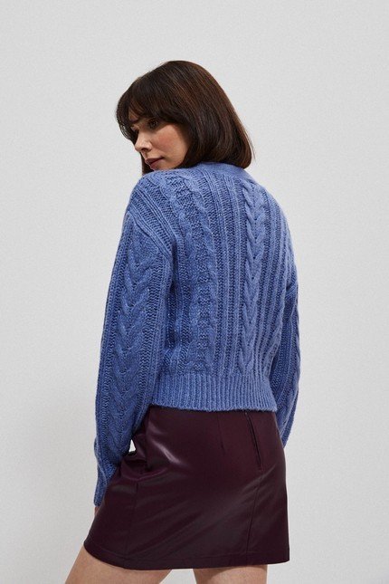 Women's sweater in a braid weave