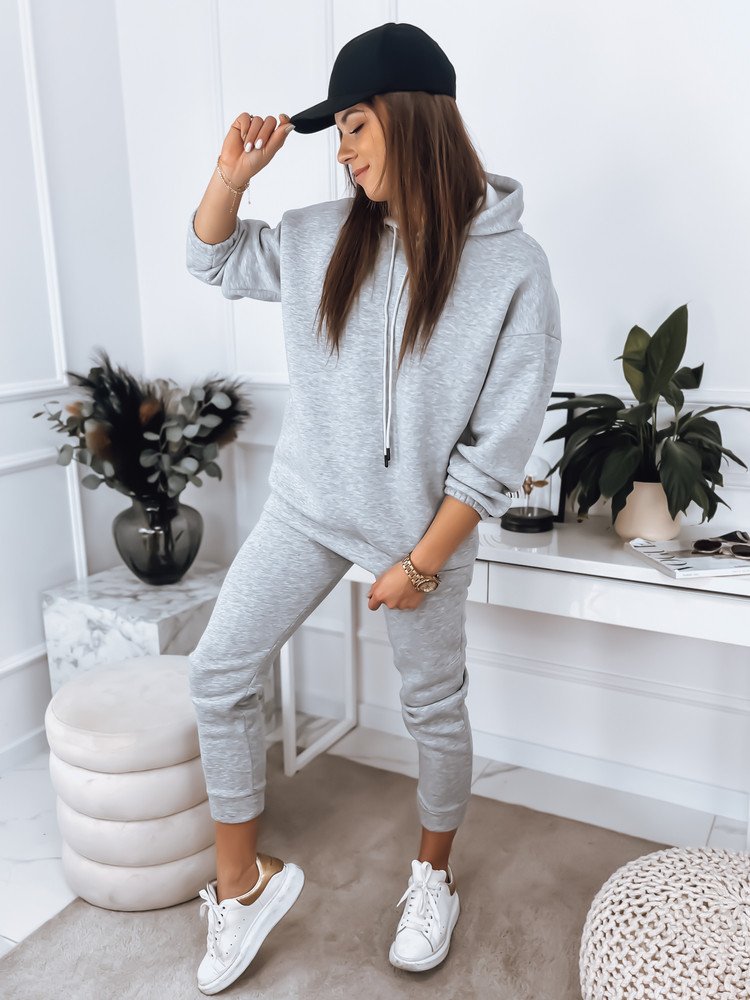 Women's tracksuit KSENIIA PREMIUM light gray Dstreet AY0785