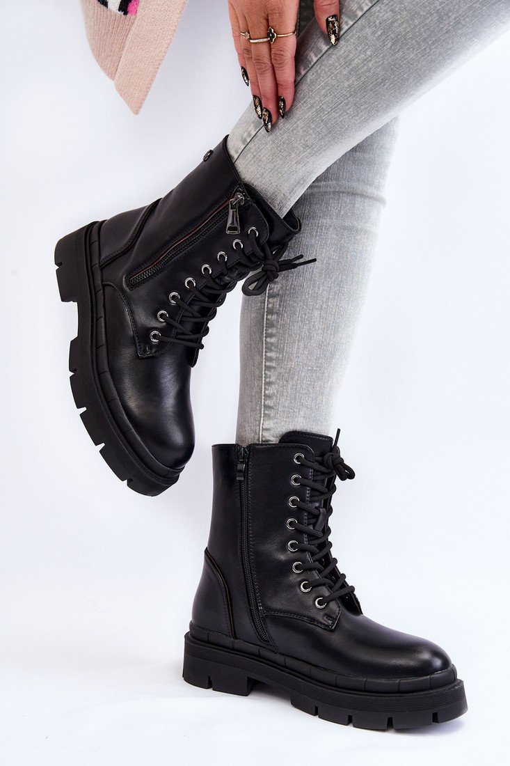 Black Suede Trapper Boots Alette