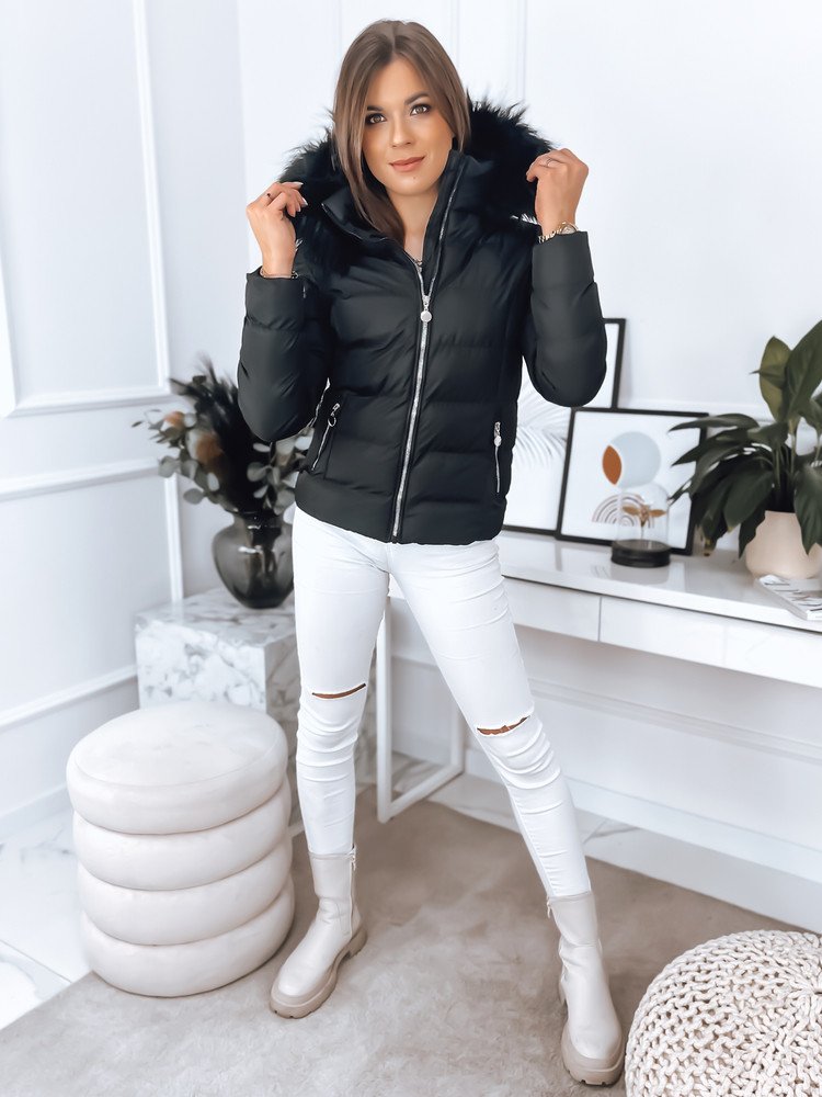 Women's quilted jacket GRETA black Dstreet TY3357