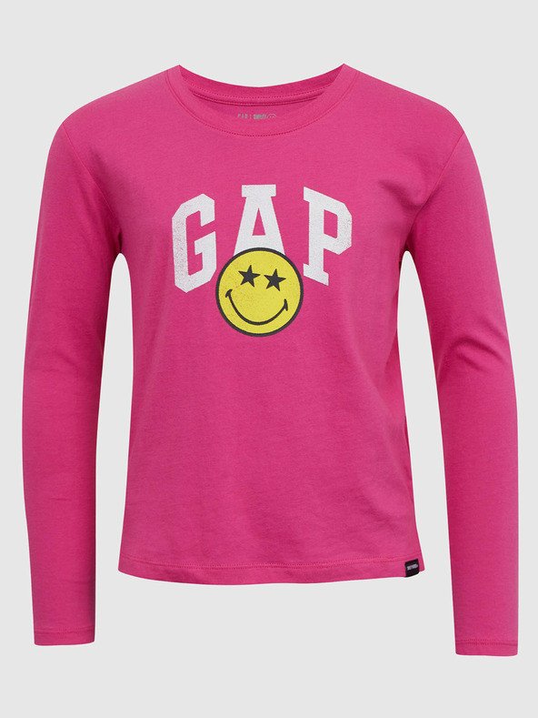 GAP Gap & Smiley® Triko dětské Růžová