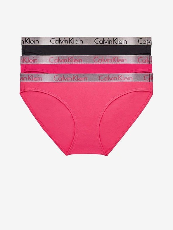 Calvin Klein Underwear	 Kalhotky 3 ks Růžová