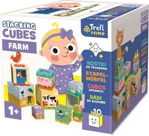 TREFL Primo Edukativní stohovací kostky Farma