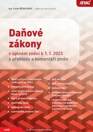ANAG Daňové zákony 2023 - Pavel Běhounek