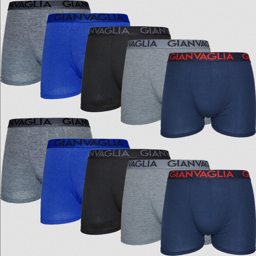 10PACK pánské boxerky Gianvaglia vícebarevné (023) L