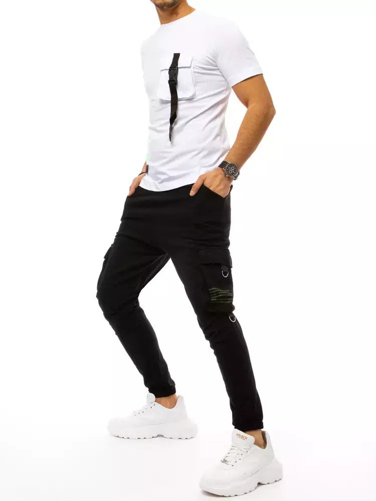 Dstreet Pánská tepláková souprava Cualquier Bílo-černá AX0368 34888