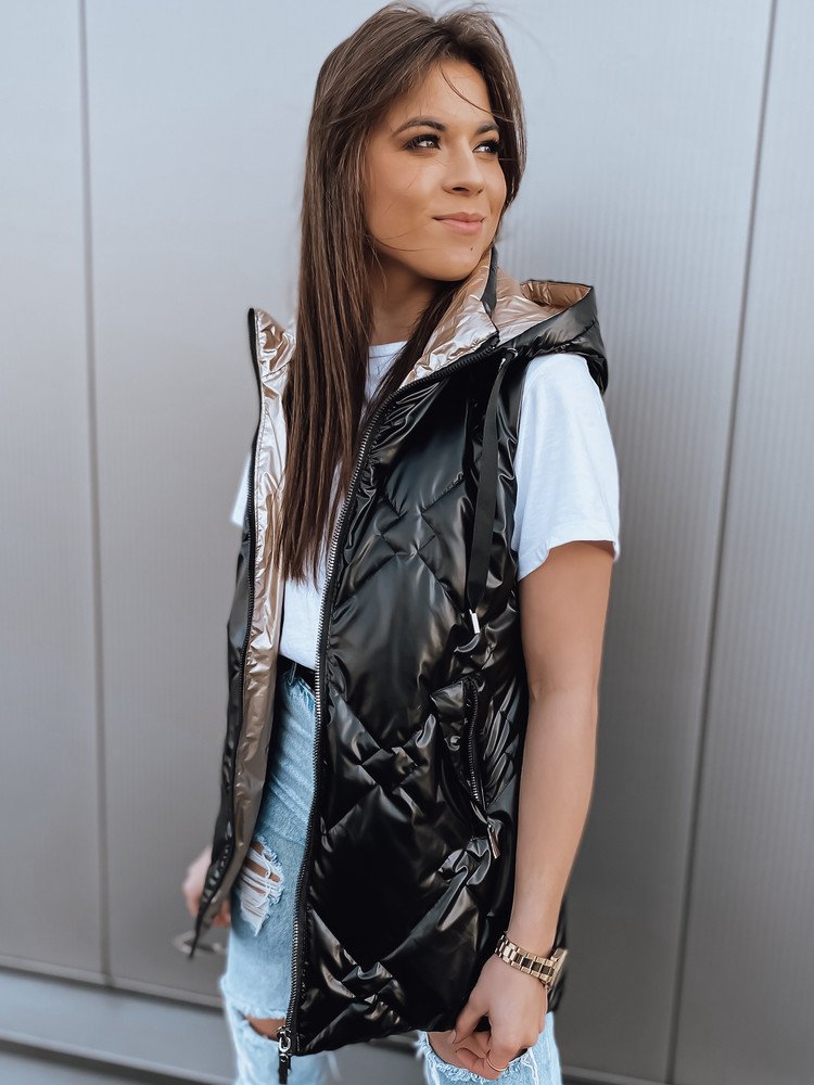 Dstreet Dámská vesta Pavon černá TY2592 40131