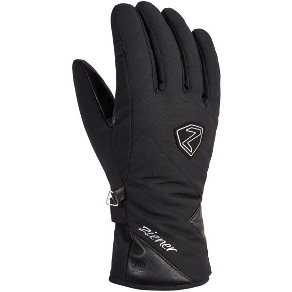 Ziener KAMEA GTX W Dámské lyžařské rukavice, černá, velikost 8