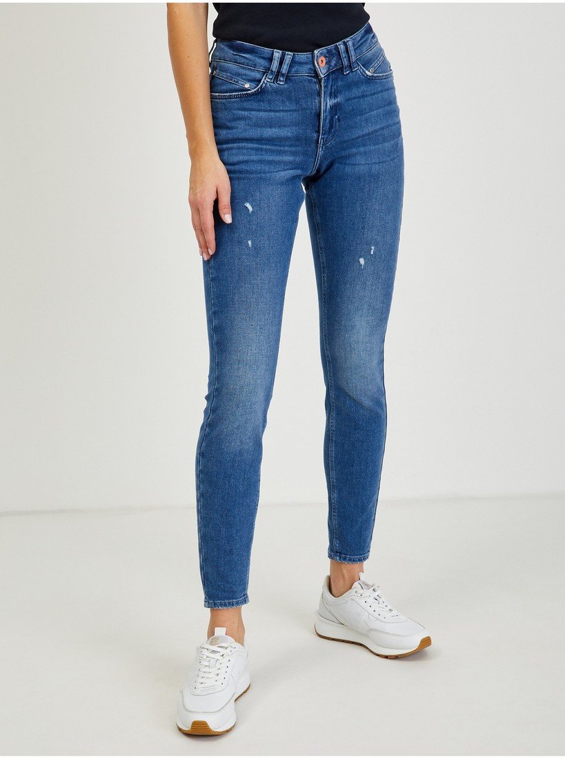 Modré dámské skinny fit džíny ORSAY - Dámské