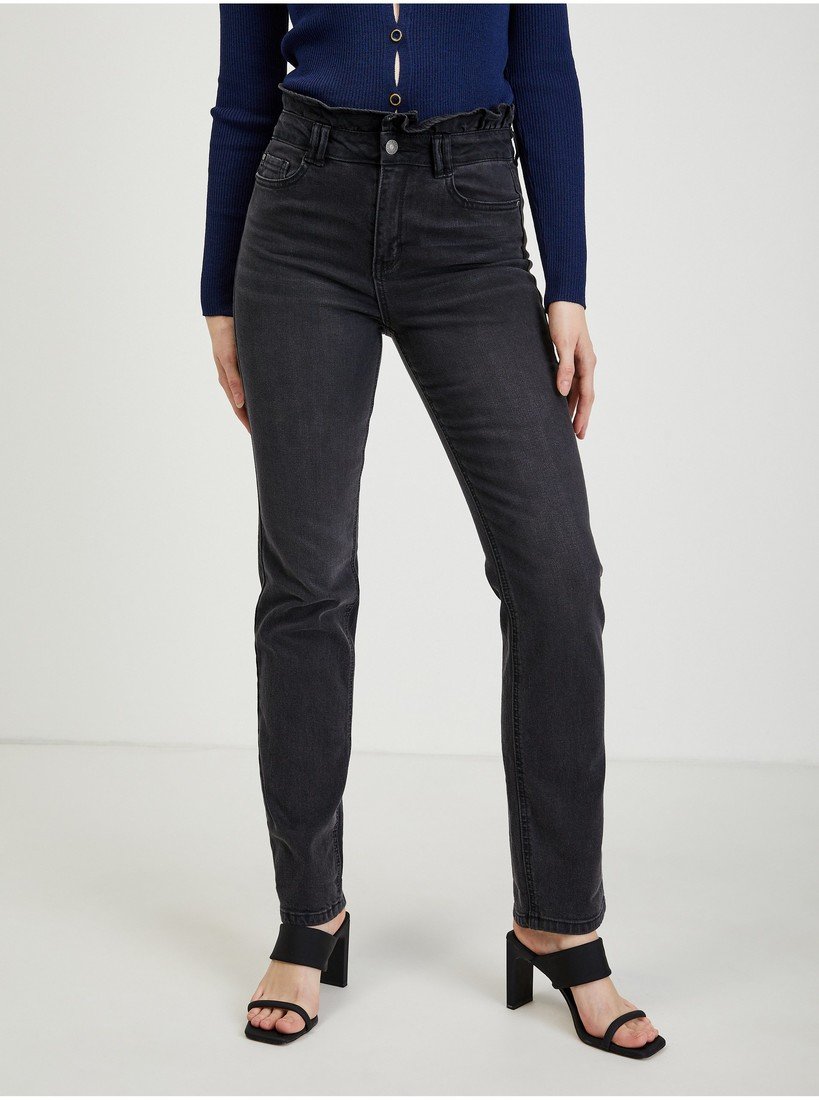 Černé dámské straight fit džíny ORSAY - Dámské