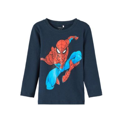 name it Košile s dlouhým rukávem Spider man Nmmoktav Dark Sapphire