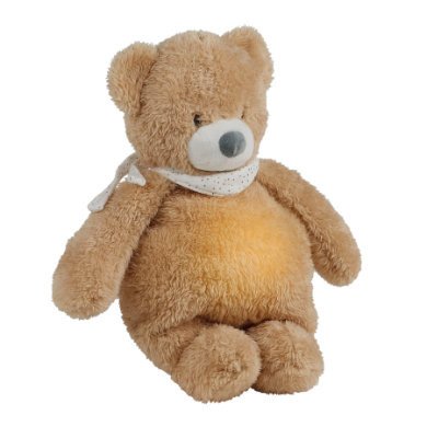 Nattou Noční světlo Sleepy Bear Cuddly Toy Brown