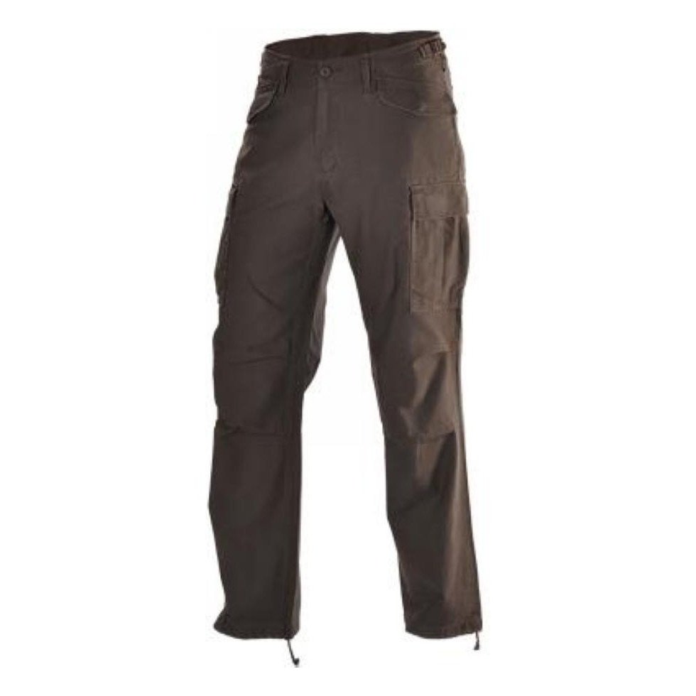 Kalhoty Vintage Industries M65 Heavy Satin - hnědé, XXS
