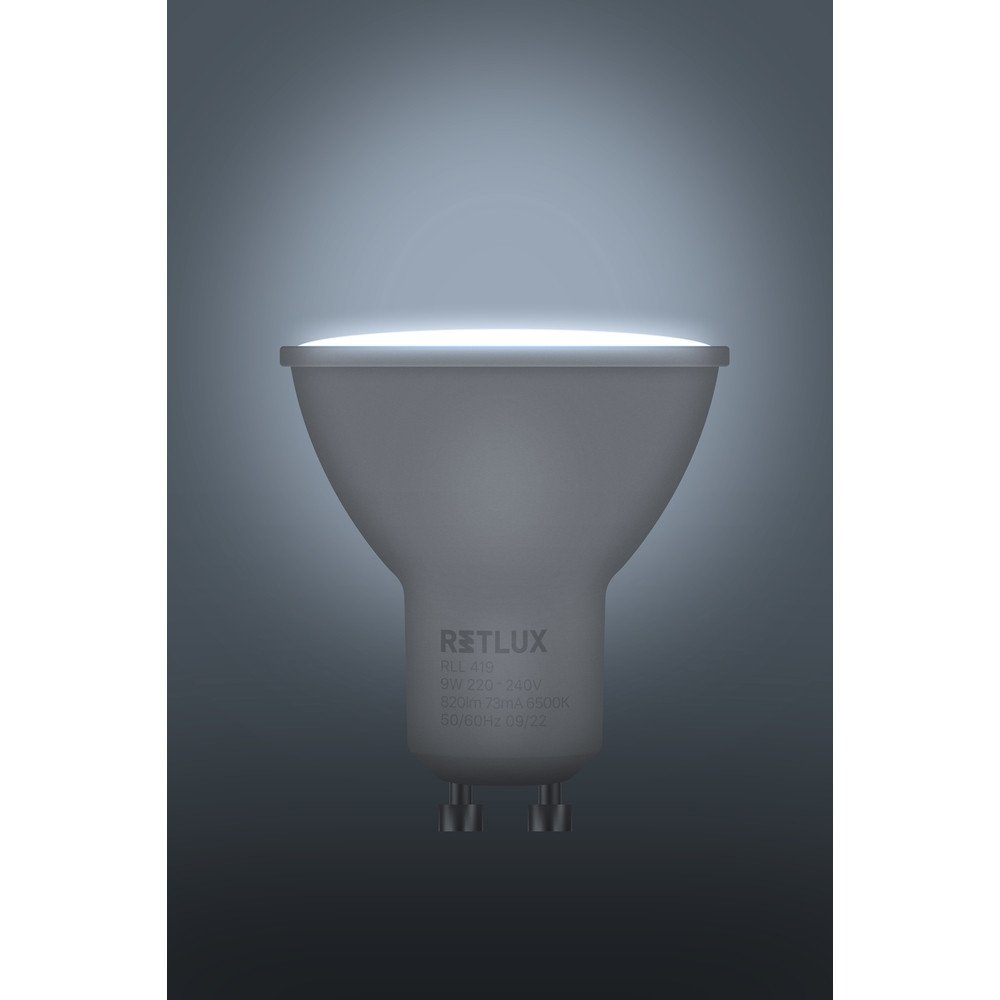 RLL 419 GU10 bulb 9W DL RETLUX