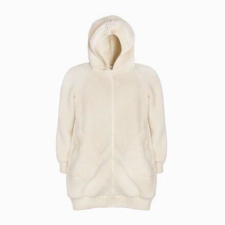 Vlnka Prodloužená mikina z ovčí vlny přírodní