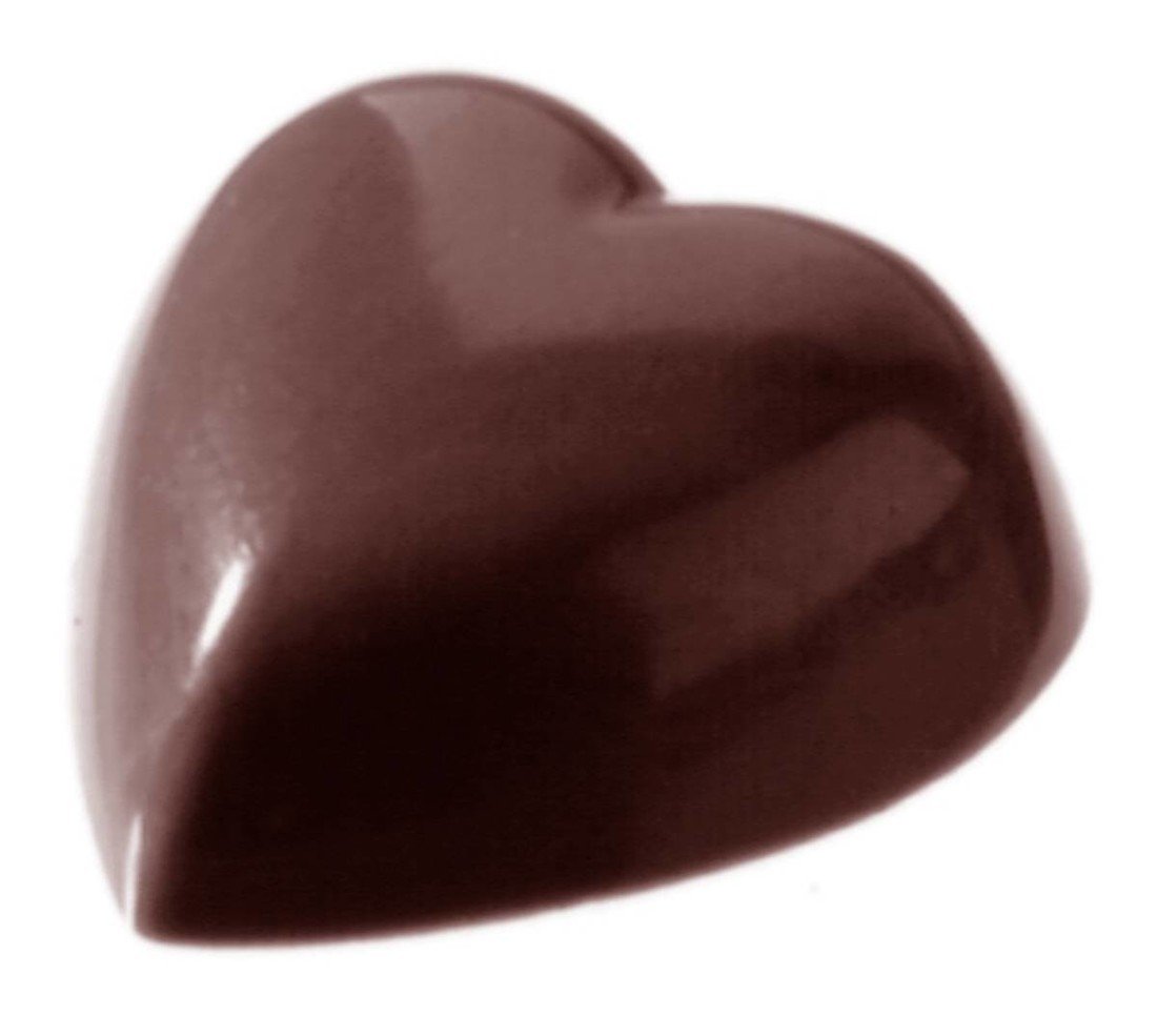 Forma na pralinky srdce 20x20x8mm - CHOCOLATE WORLD