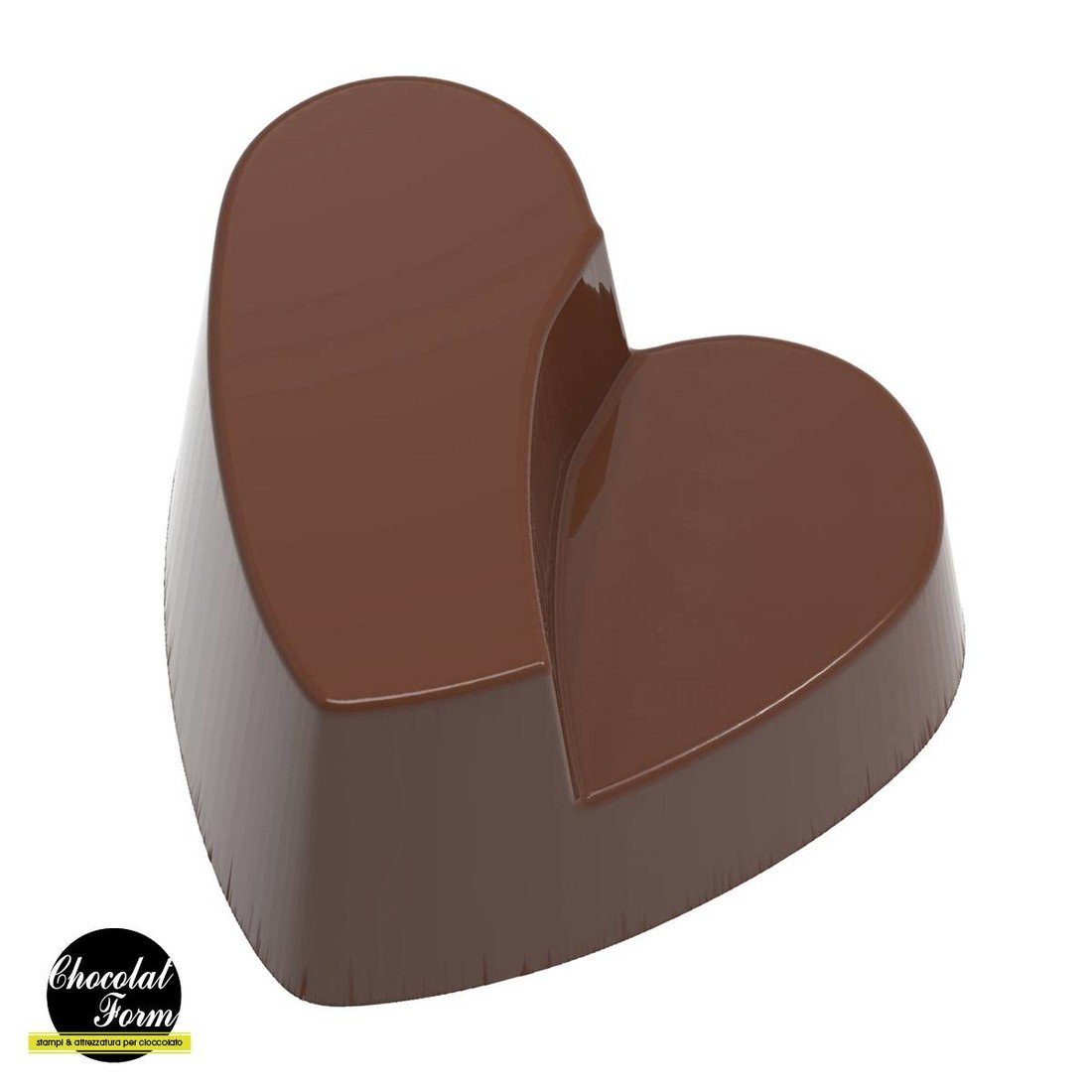 Forma na pralinky zámkové srdce 29x29x18mm - CHOCOLATE WORLD