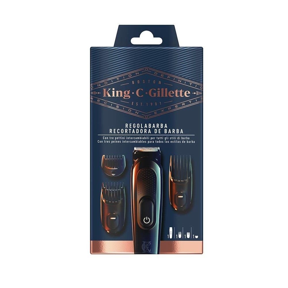 Strojky na stříhání vlasů a vousů King C Gillette Černý (4 pcs)