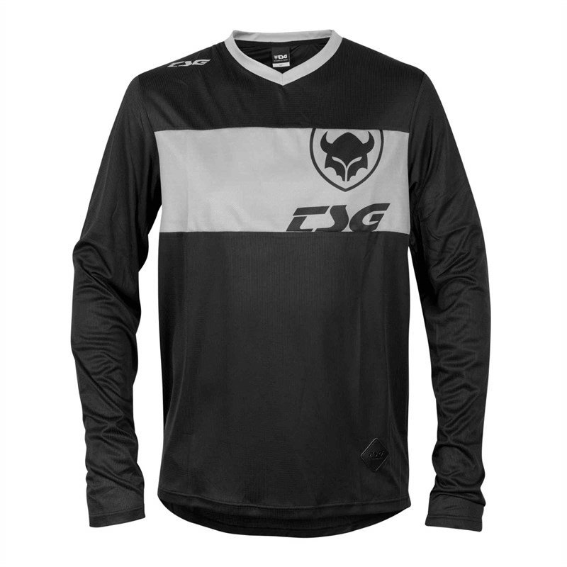 dres TSG - waft jersey ls black grey (460) velikost: M