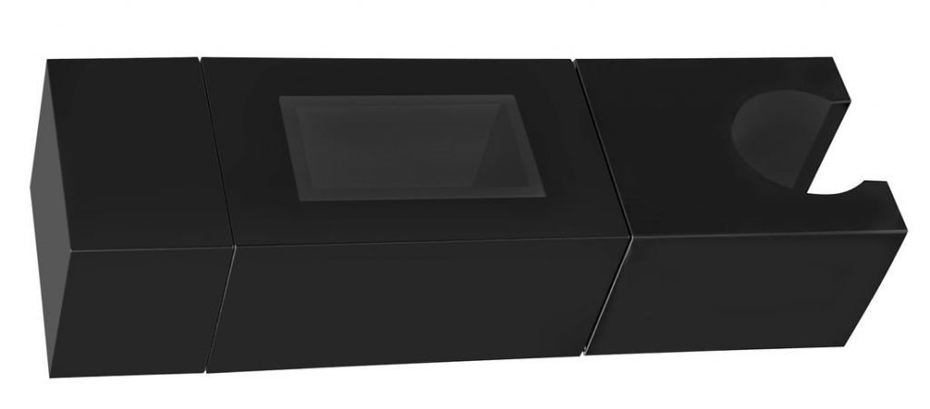 SAPHO Držák pro sprchovou tyč 30x15 mm, ABS/černá NDSC615