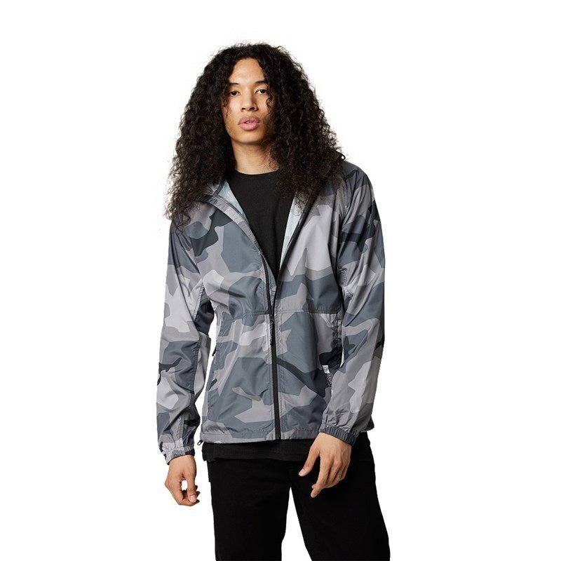 bunda FOX - Geology Camo Windbreaker Black Camor (247) velikost: 2X