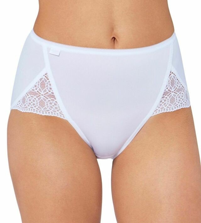 Dámské kalhotky Sloggi Pure Sense Luxe Maxi C2P bílé - 46