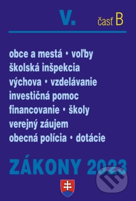 Zákony 2023 V/B - Školstvo a samospráva - Poradca s.r.o.