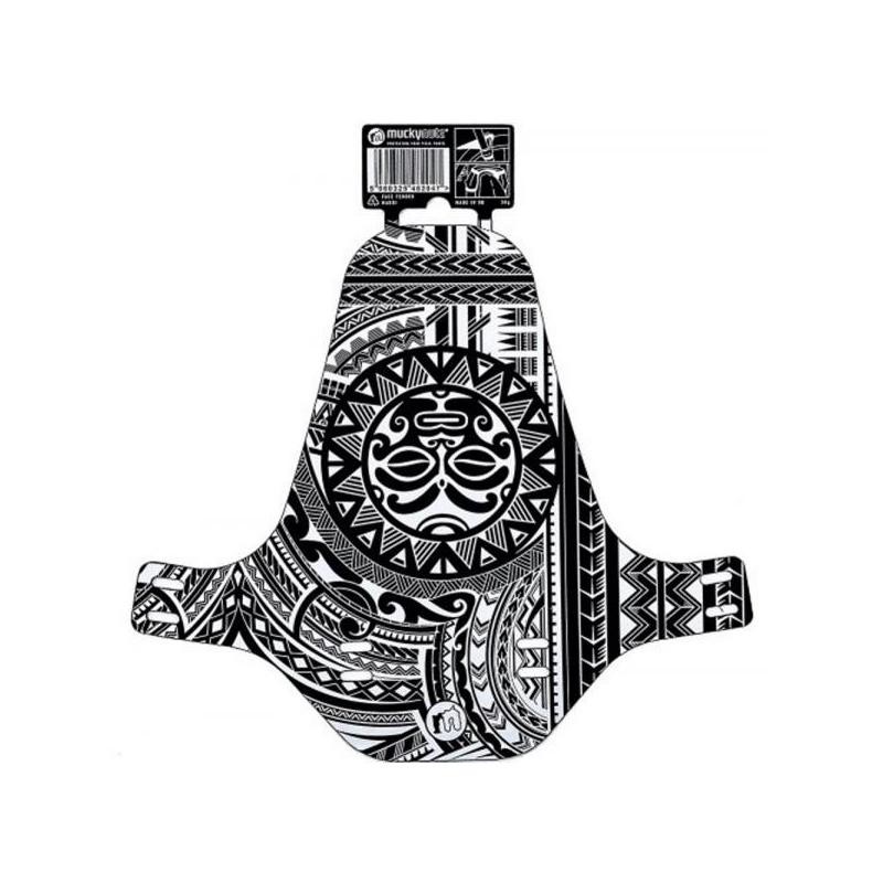 Blatník Mucky Nutz Face Fender Maori - přední, bílá-černá