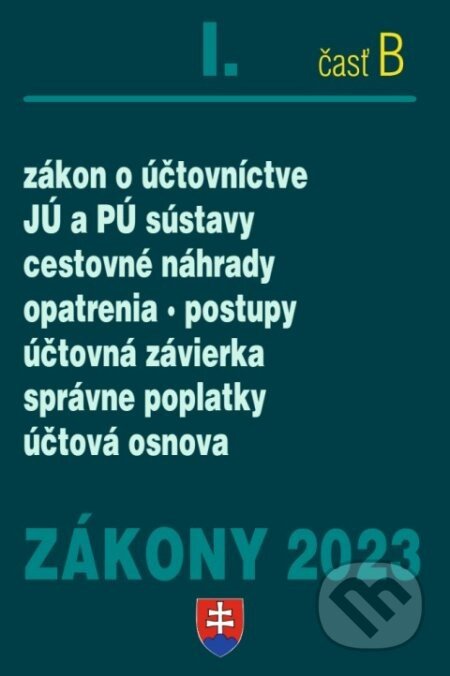 Zákony 2023 I/B - účtovné zákony - Poradca s.r.o.